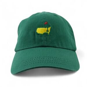 Masters Golf Tournament Hat Cap Youth Kids Green Strap Back Classic Style